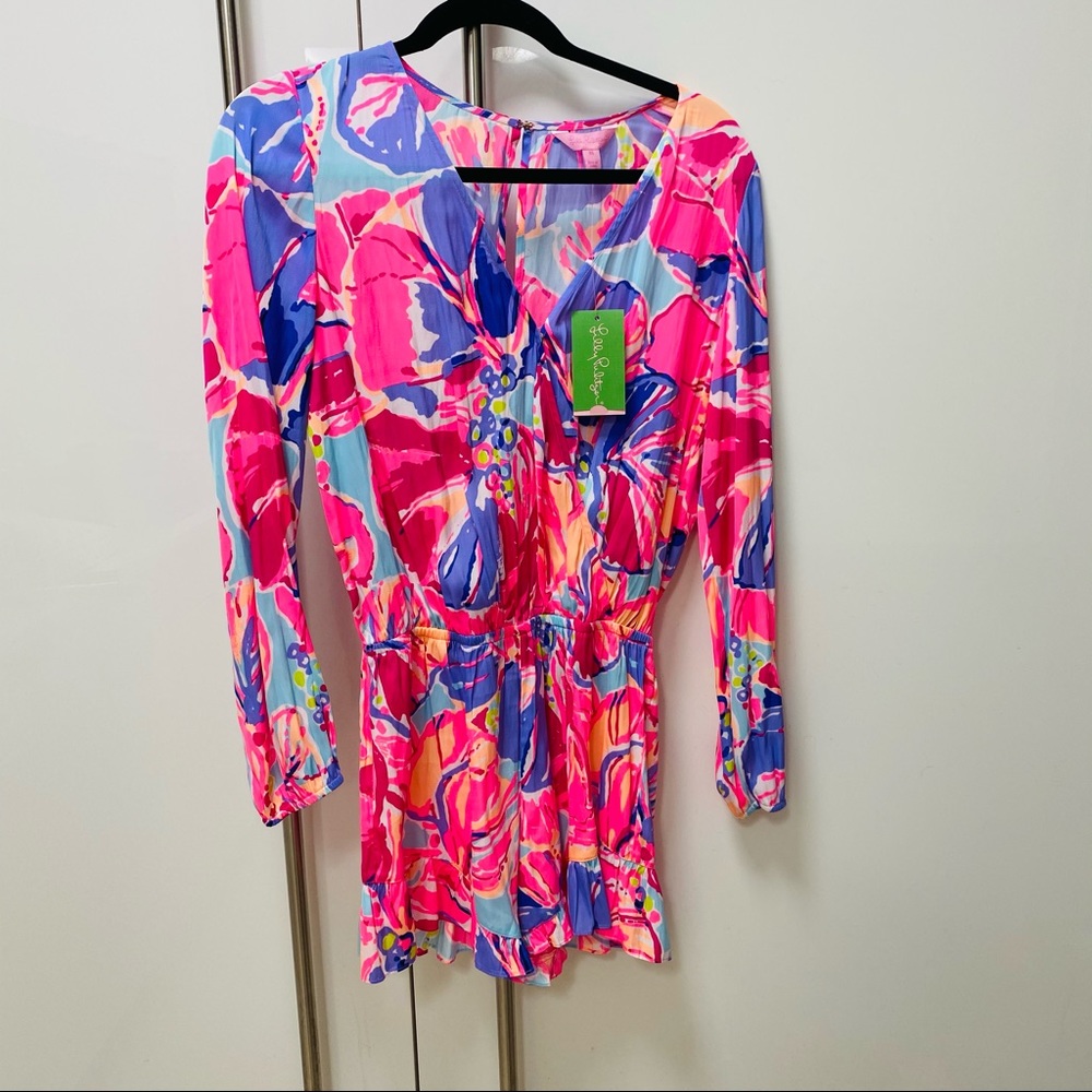 Lilly Pulitzer Pink and Blue Floral Dress